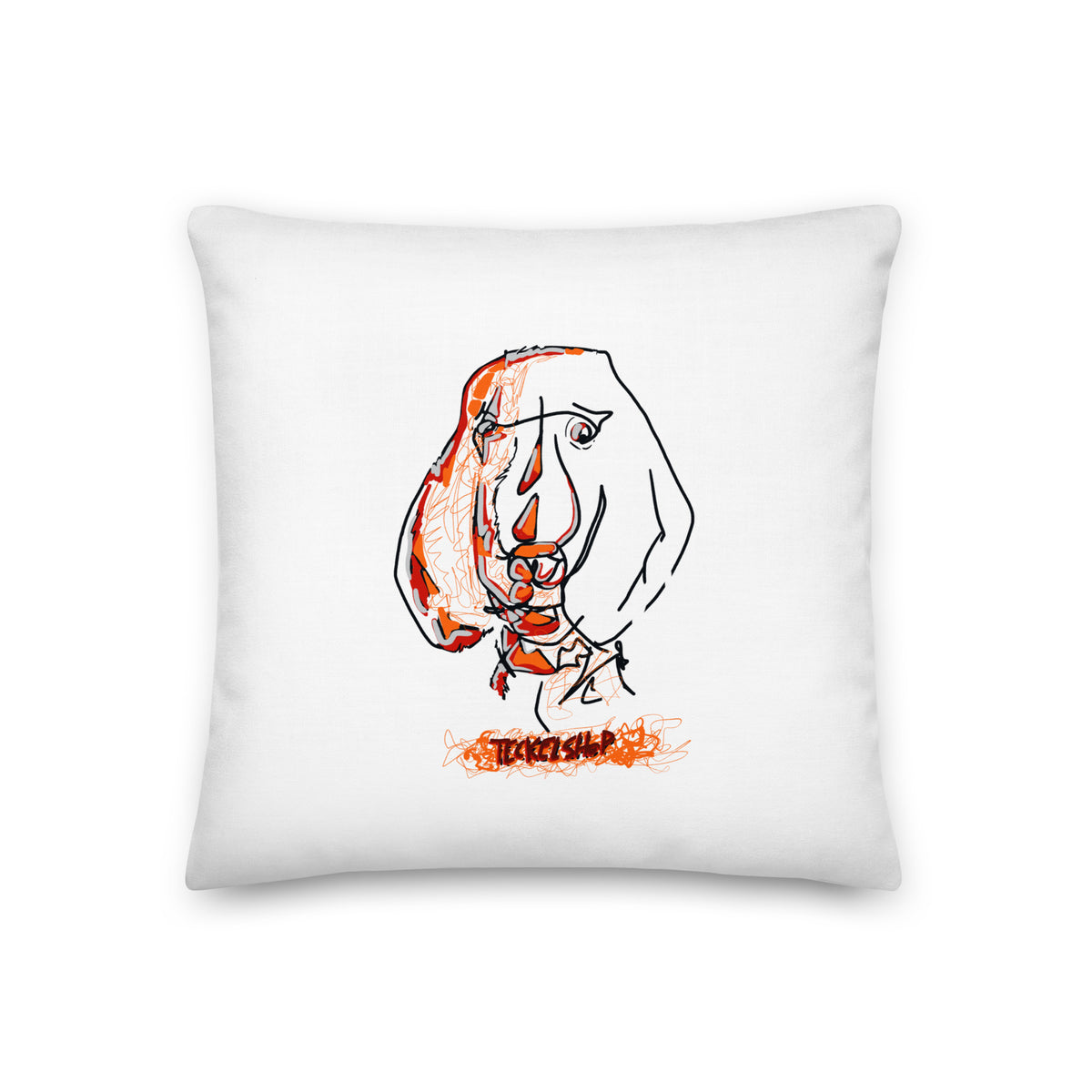 Coussin avec Chien Saucisse