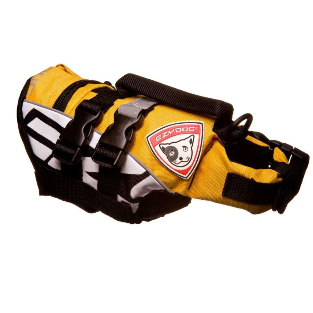 gelbe Rettungsweste für Dackel