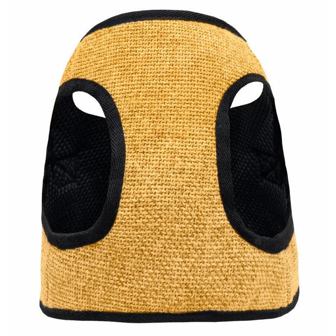 Harnais luxe jaune chien