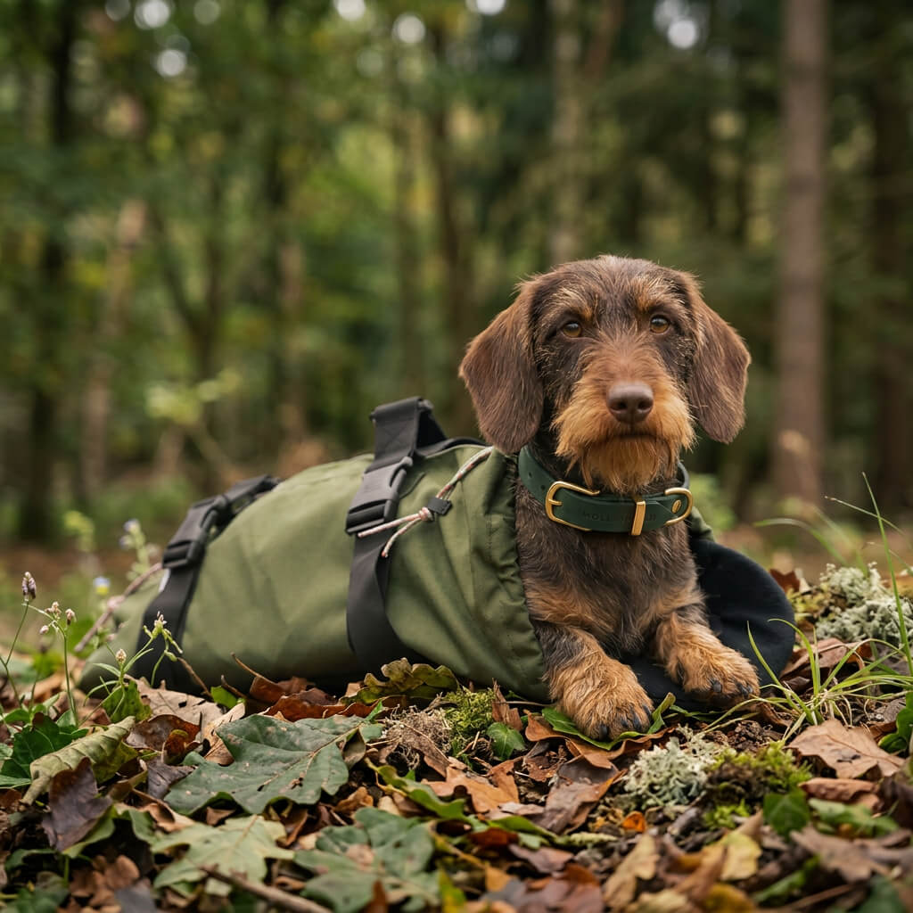 sac transport teckel cordura vert