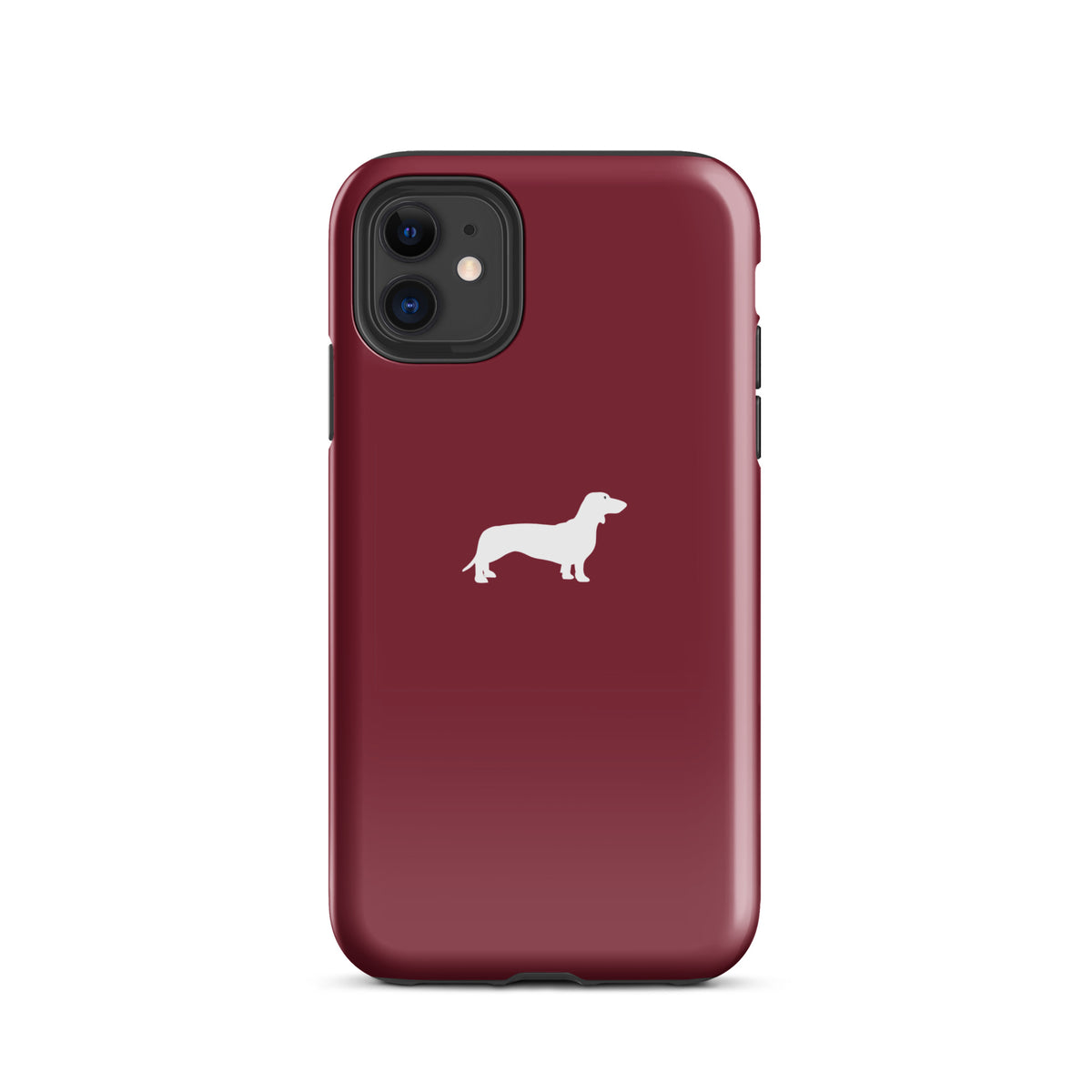 coque iphone teckel bordeaux