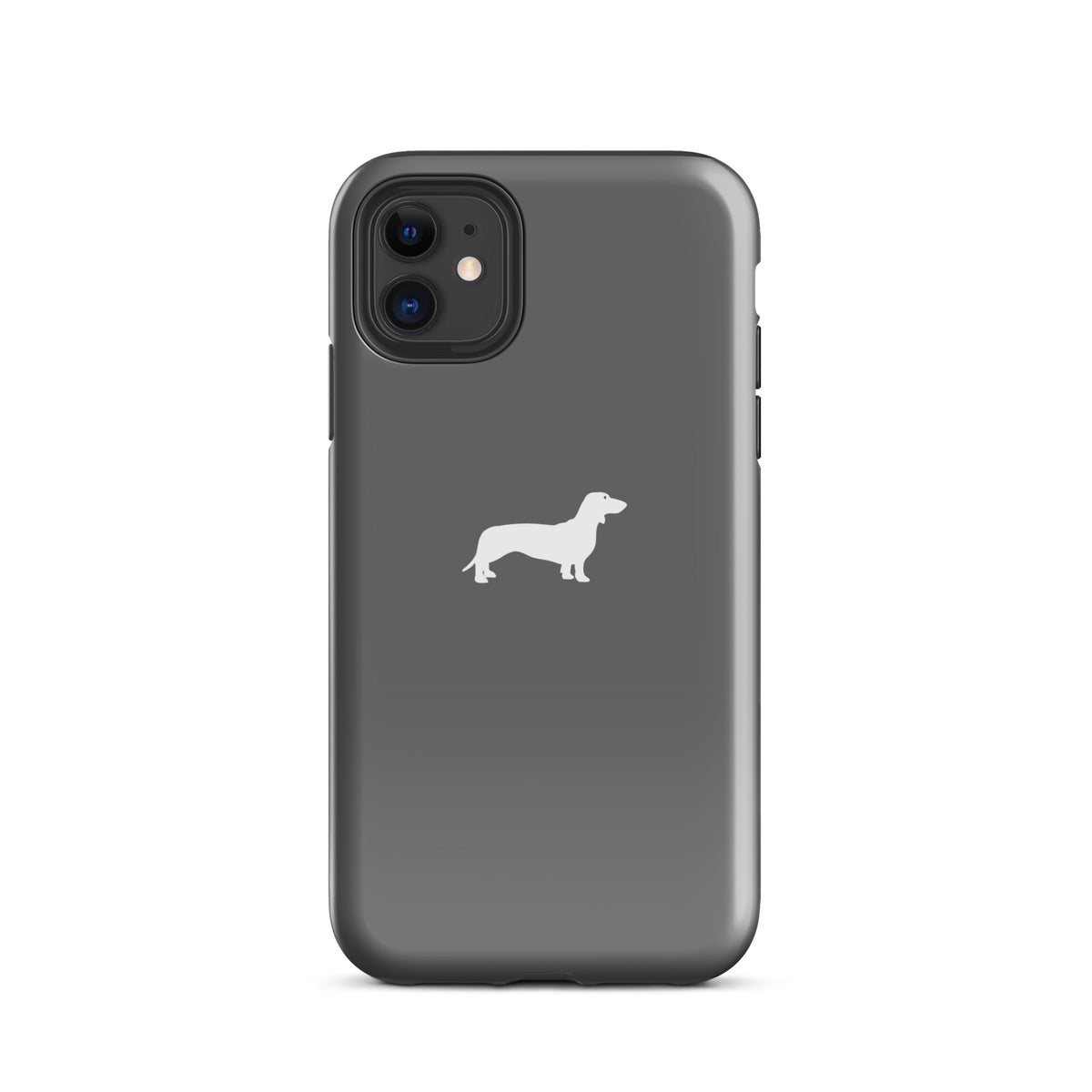 coque iphone teckel gris