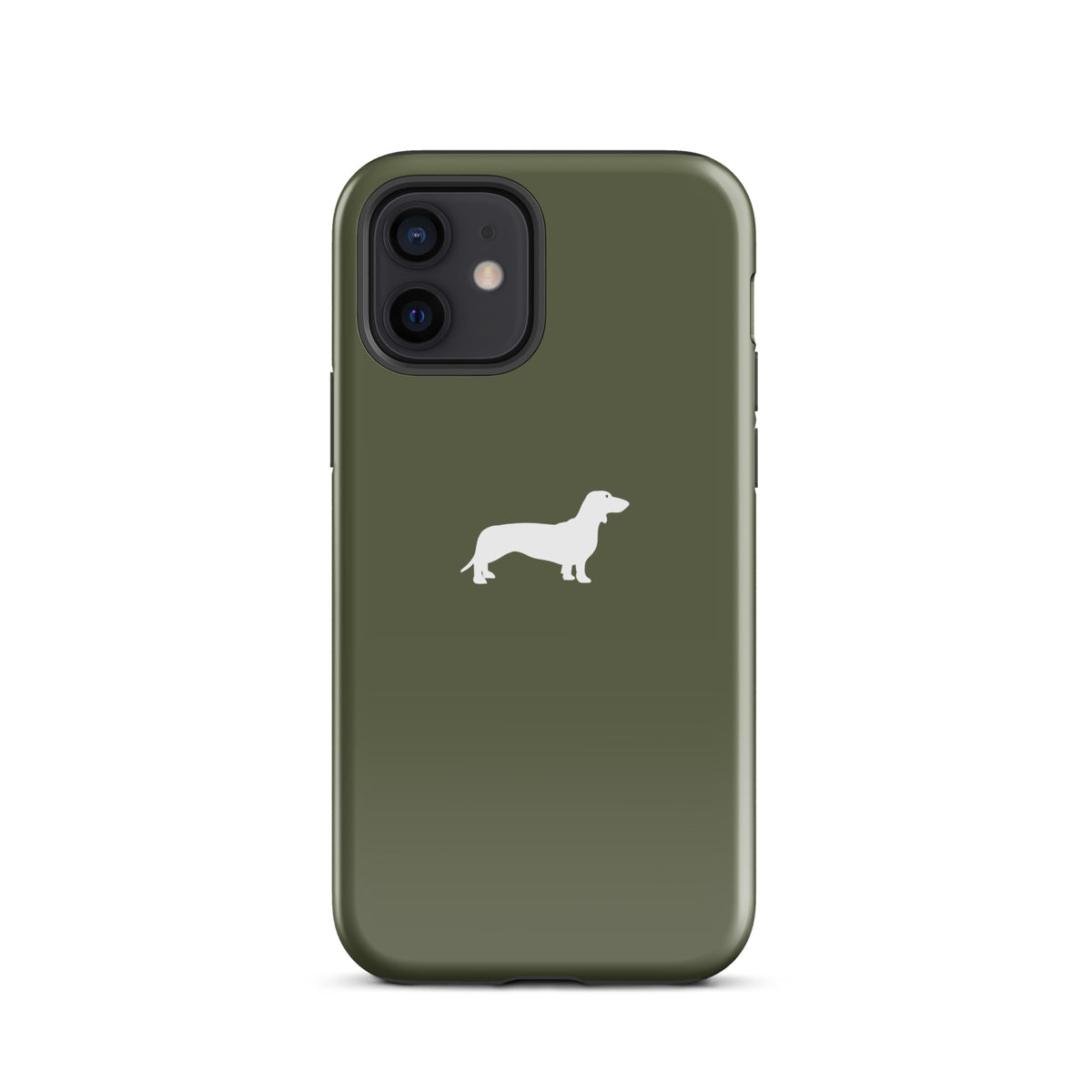 coque iphone teckel kaki design