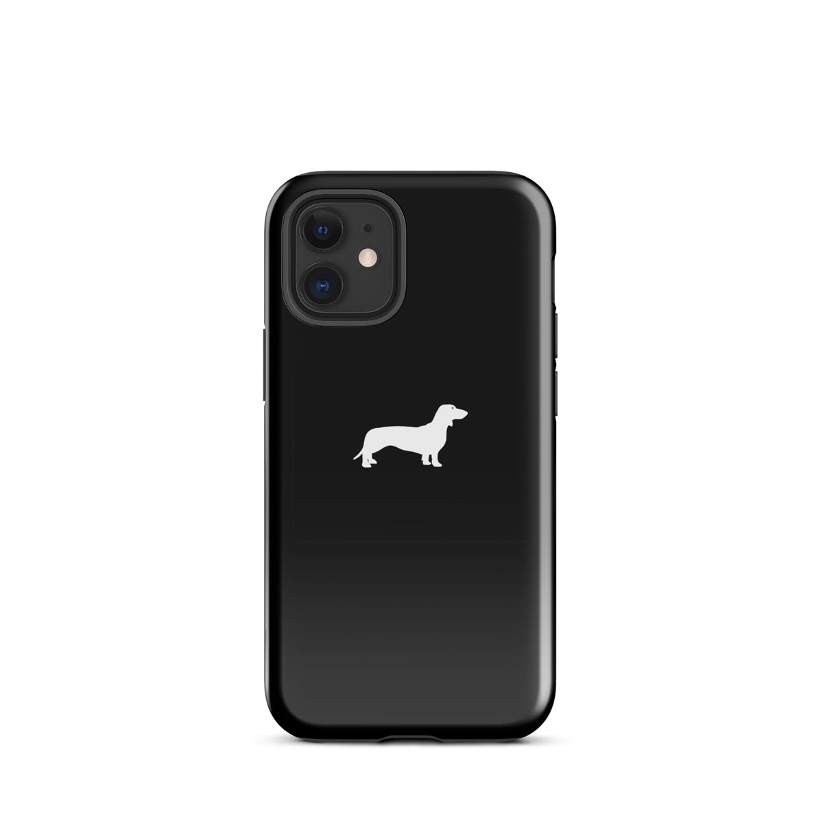 coque smartphone teckel noir