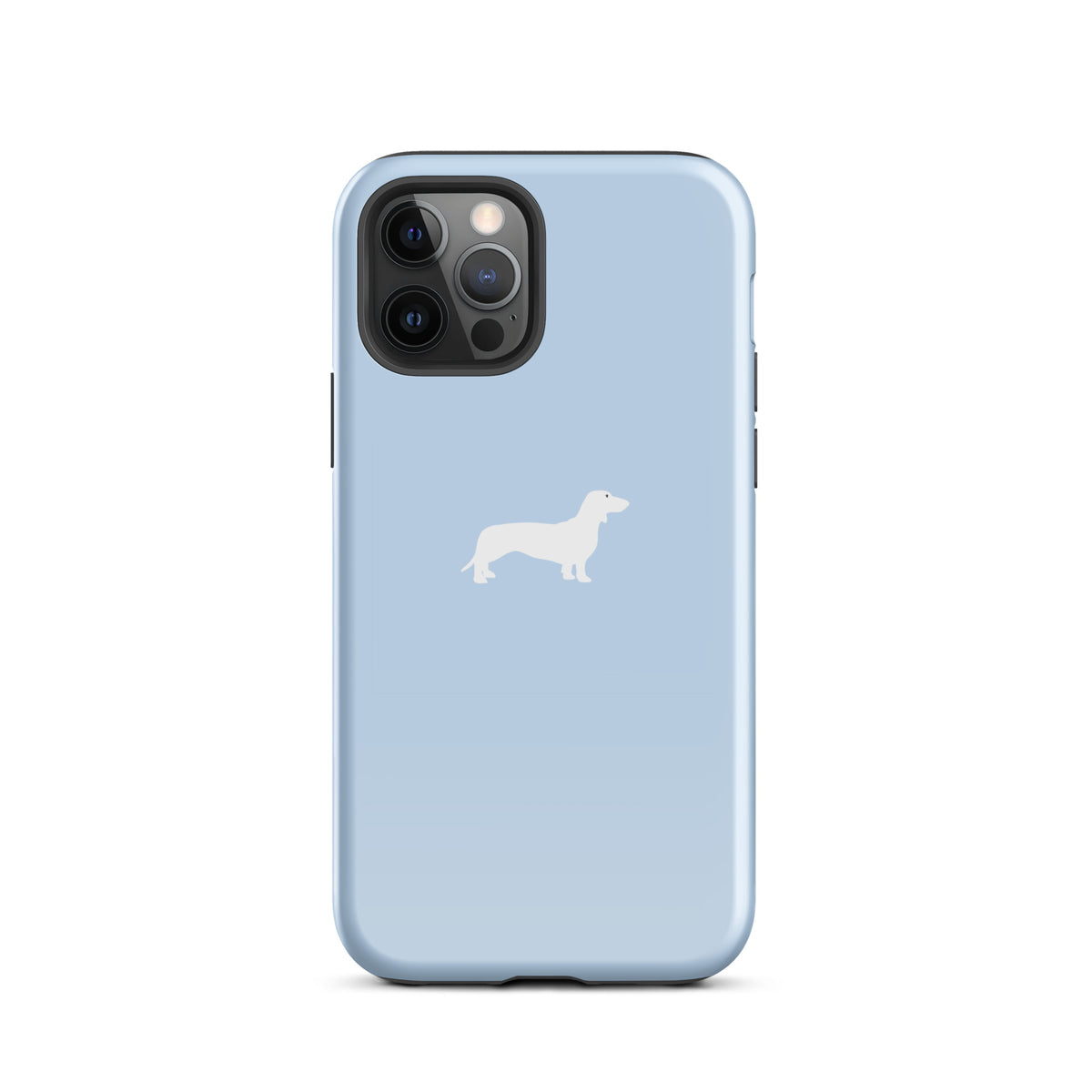 coque teckel bleu iphone pastel