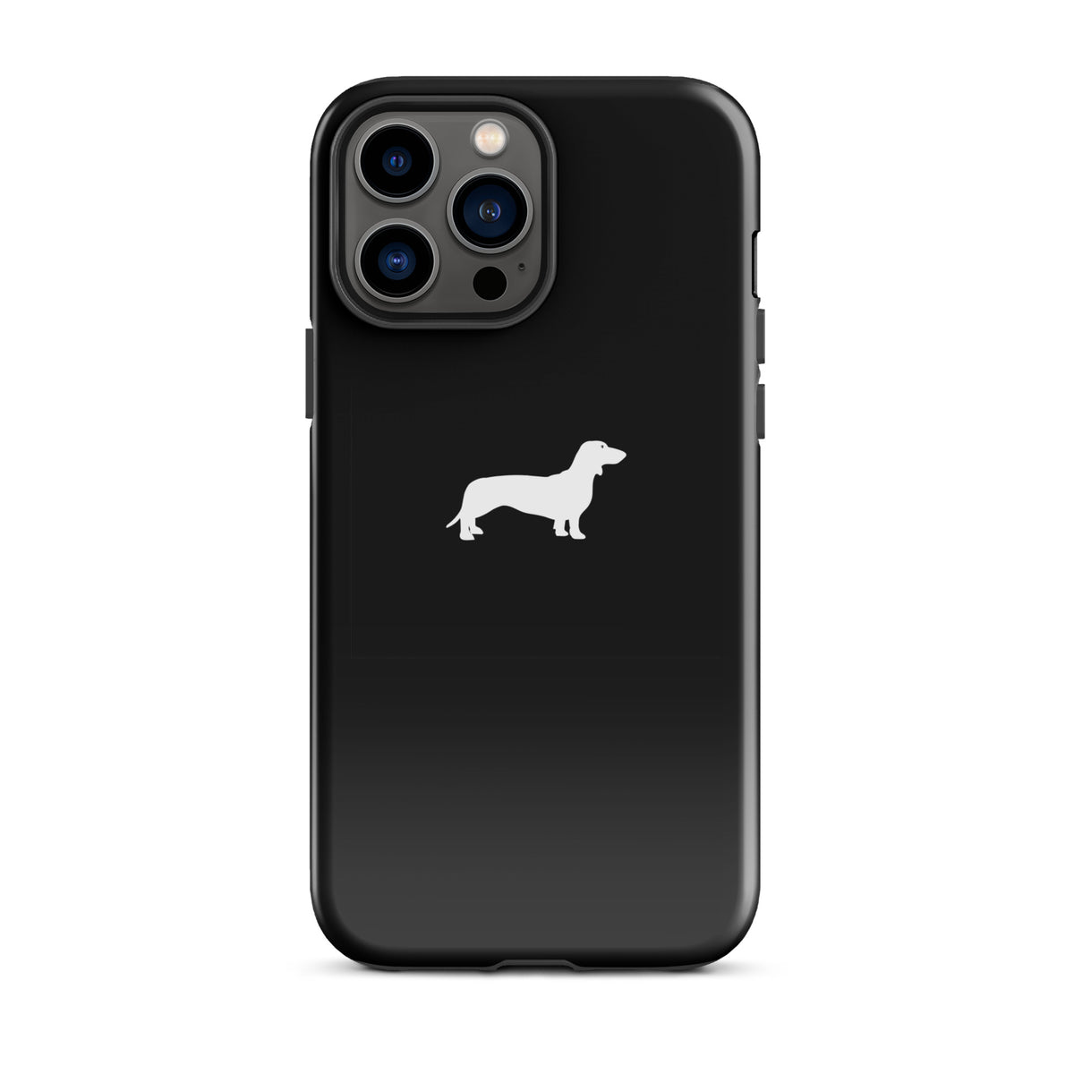 coque iphone teckel noir sobre