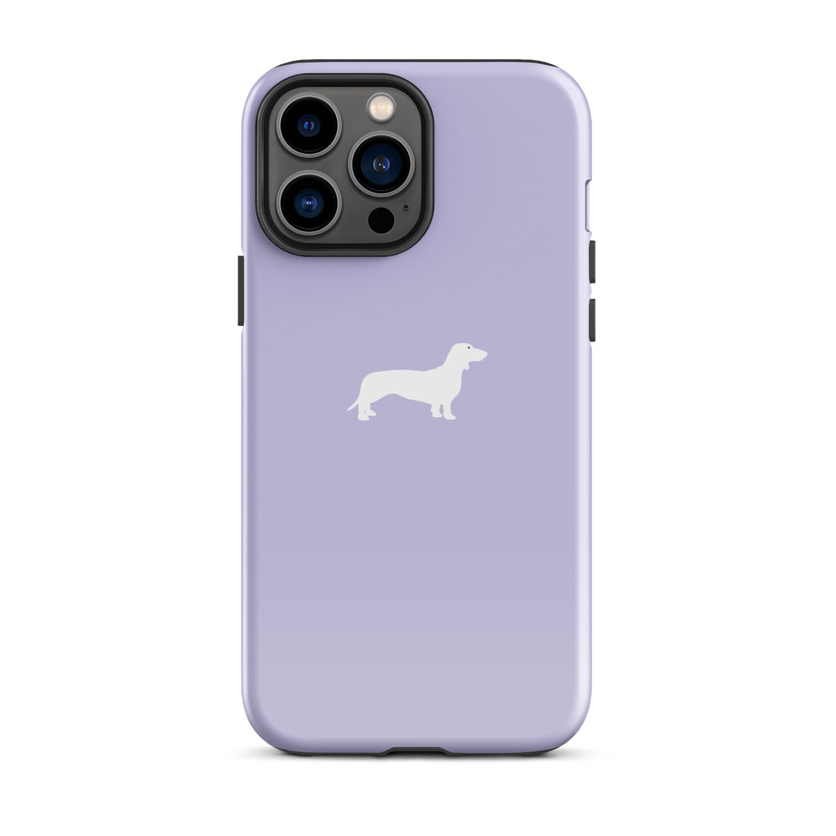 coque iphone teckel lila premium