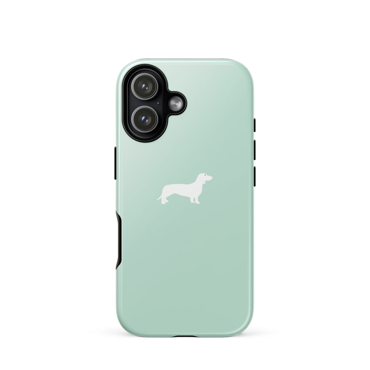 coque iphone teckel verte