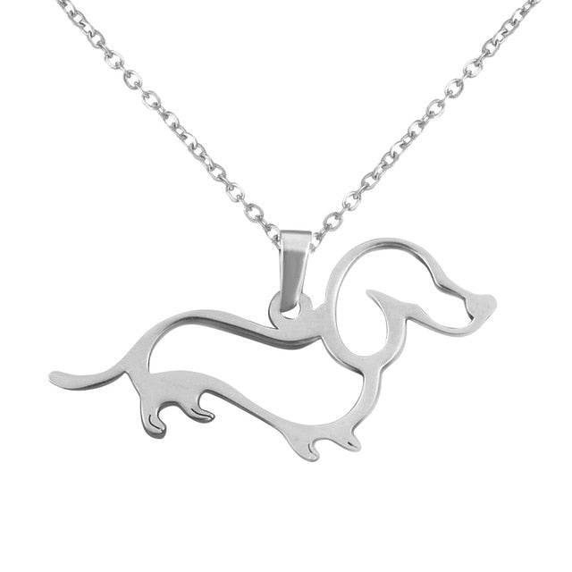 Pendentif Teckel Argent