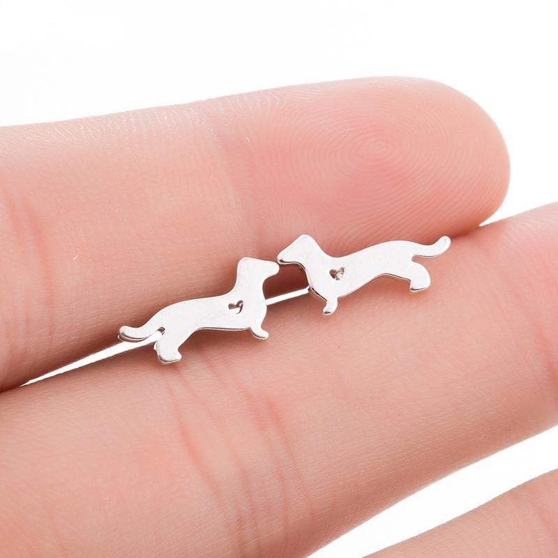 Boucles d'Oreilles Teckel Chien