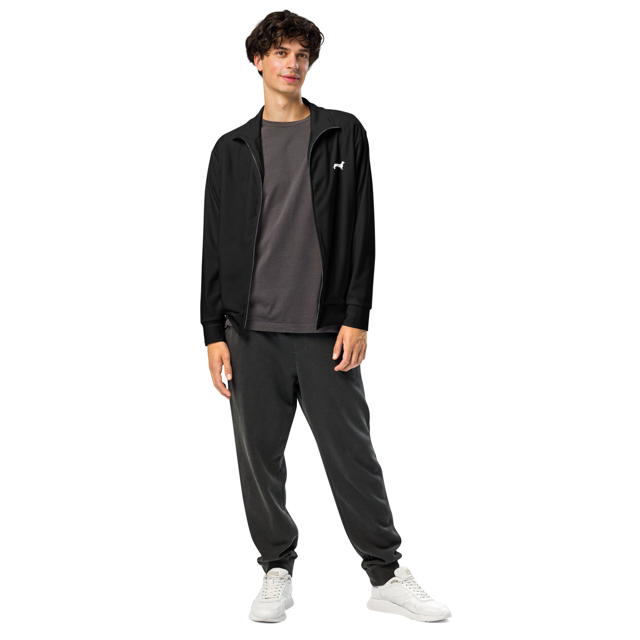 survetement chien saucisse noir