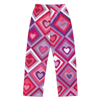 Thumbnail for pantalon cocooning imprimé cœurs