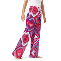 Thumbnail for bas pyjama motifs cœur pour femme