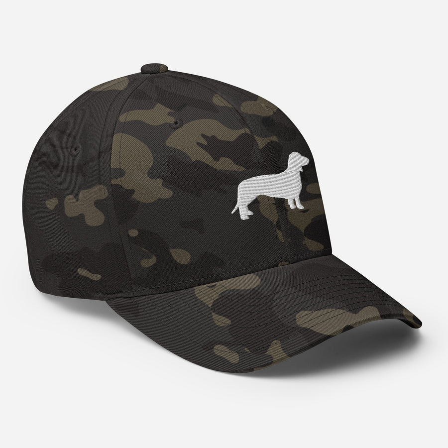 casquette verte motif teckel