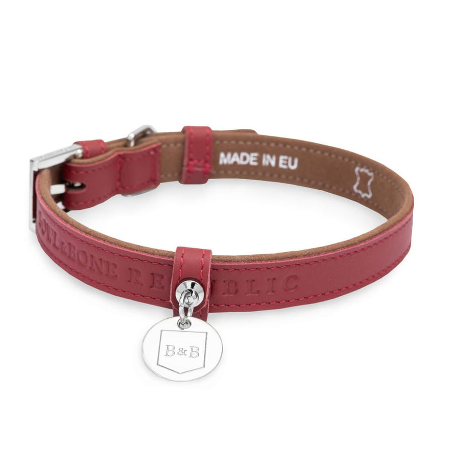 Collier solide pour teckel en cuir 