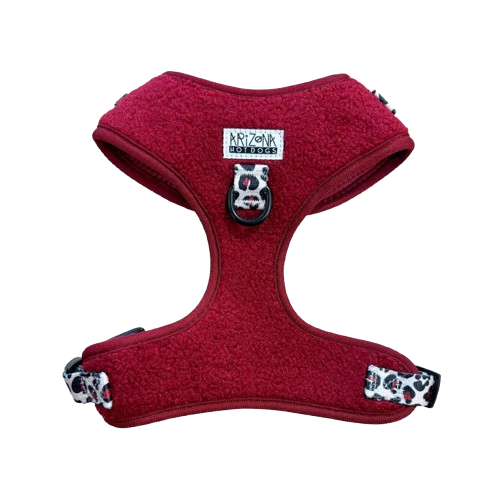 Hundegeschirr in Bordeauxrot