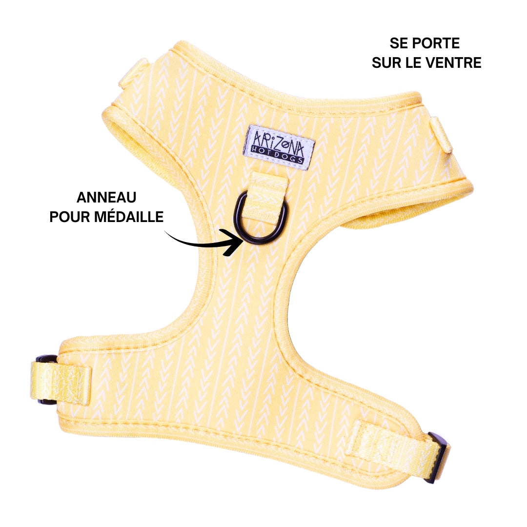 Dachshund Saddlery <br> Lemon Yellow Harness