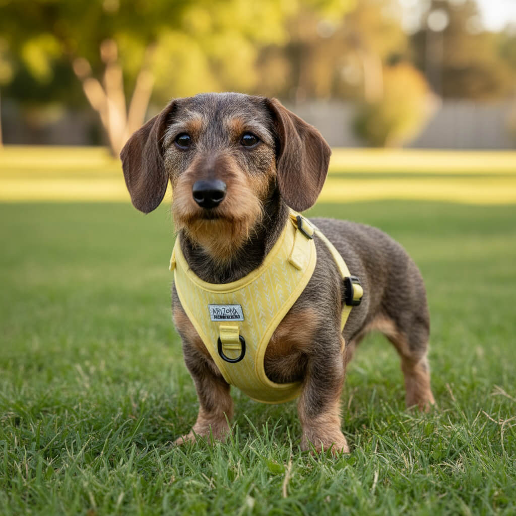 Sellerie Teckel <br> Harnais Lemon Jaune