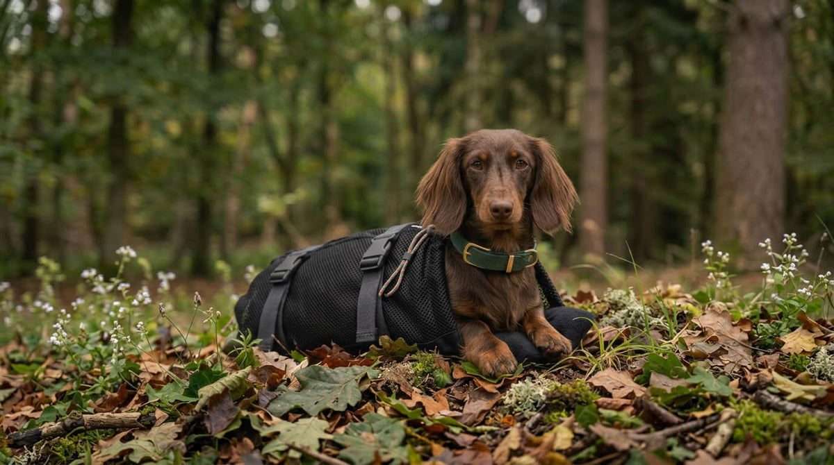 Home sac aventure mesh transport teckel