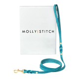 Laisse Chic Cuir Bleu