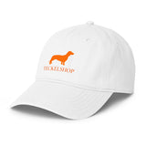 logo teckelshop orange casquette