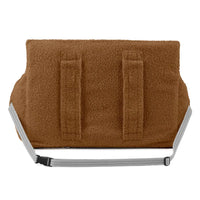 Thumbnail for Panier voiture pour teckel en tissu bouclé caramel