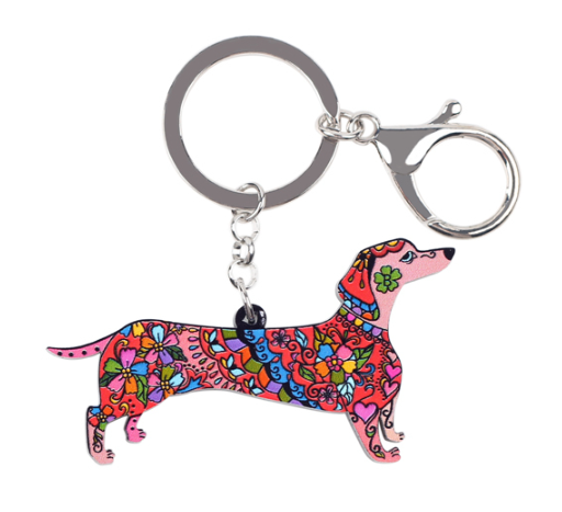 Porte-clés chien teckel : plusieurs modèles