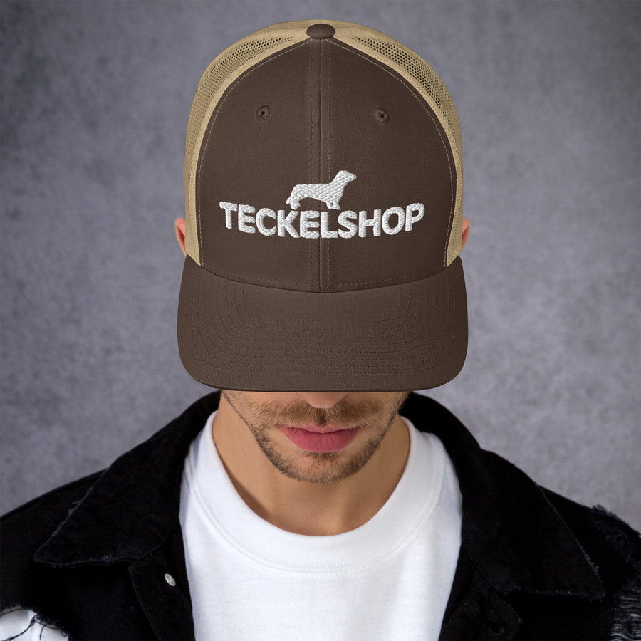 Casquette Marron Et Beige Teckelshop