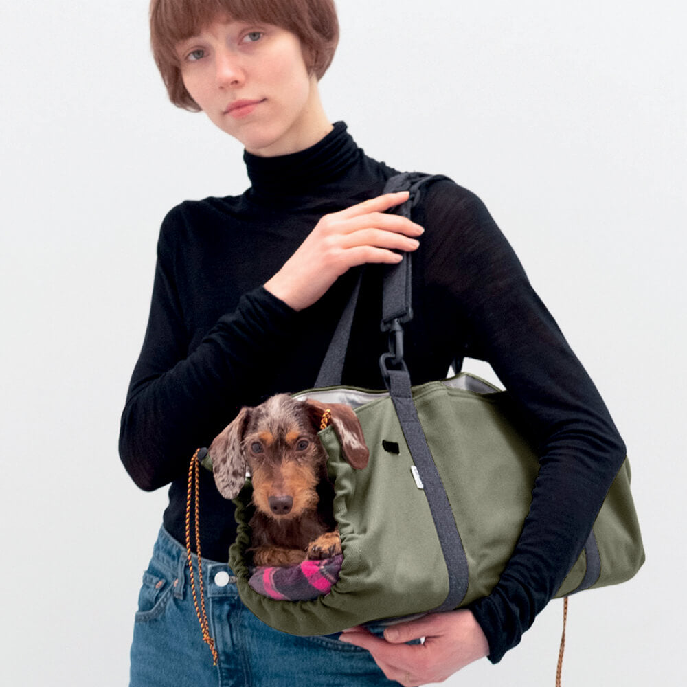 Einkaufstasche aus Cordura-Stoff zum Transport von Dackeln