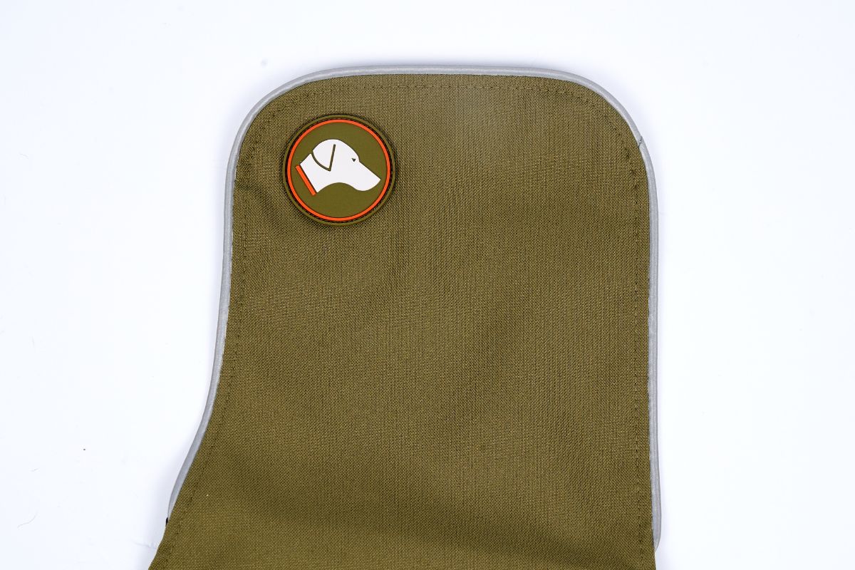 sangle poitrine vert pour impermeable teckel