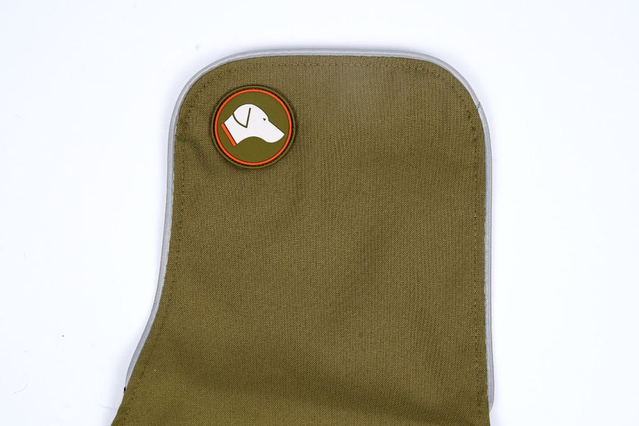 sangle poitrine vert pour impermeable teckel