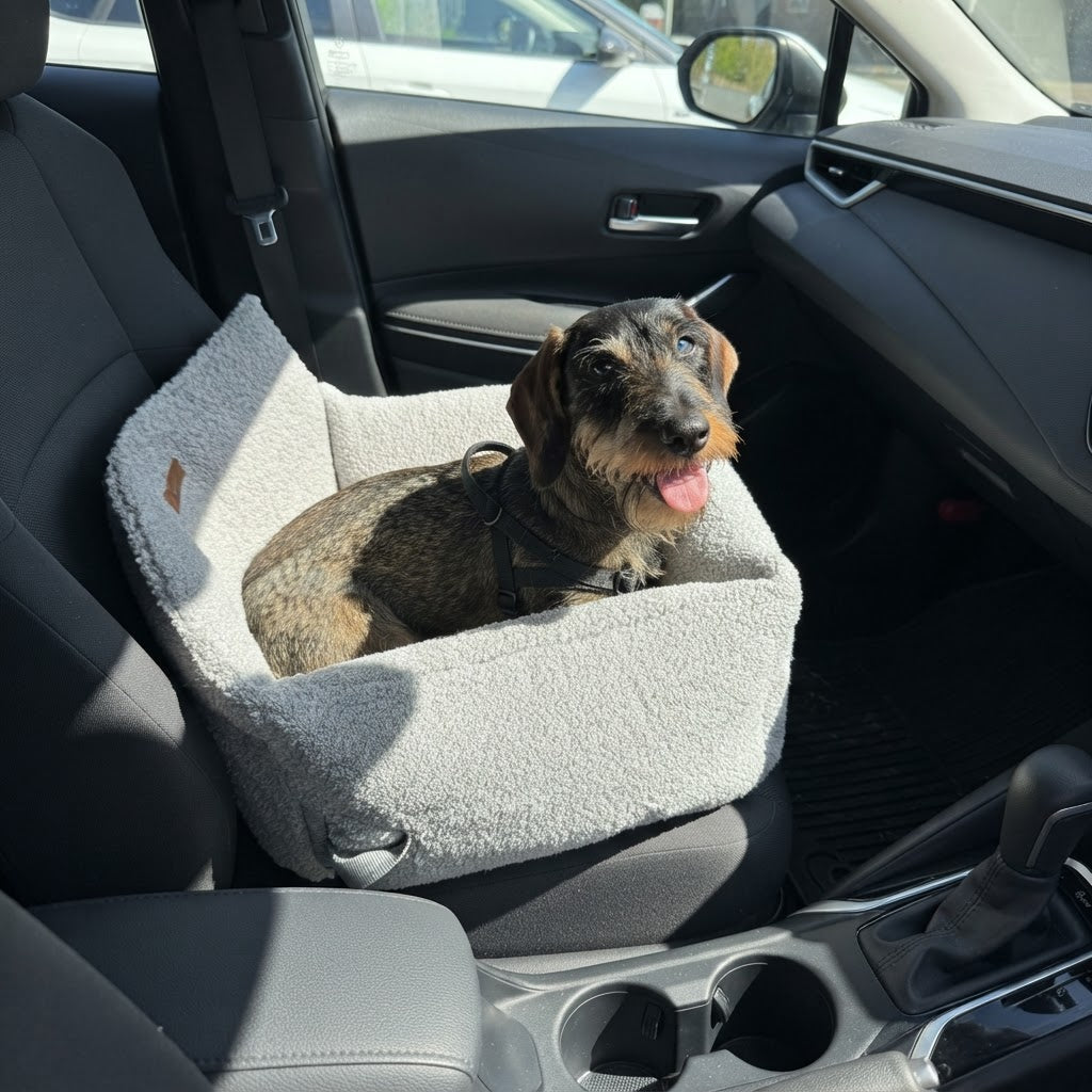 asiento de coche para perros de raza teckel - teckelshop