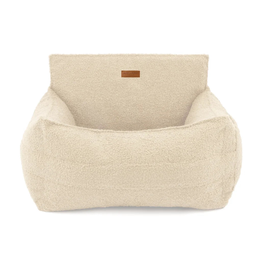 Siège auto pour teckel HARMONY crème avec rebords enveloppants