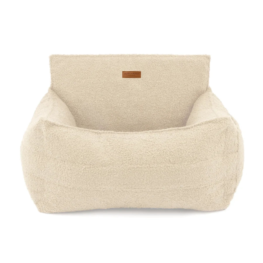 Siège auto pour teckel HARMONY crème avec rebords enveloppants