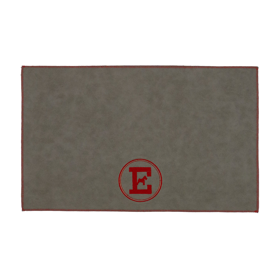 tapis gamelle gris et rouge haut de gamme
