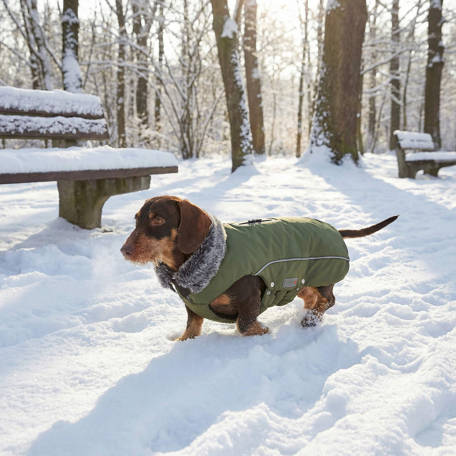 Teckel Poil Dur Manteau impermeable