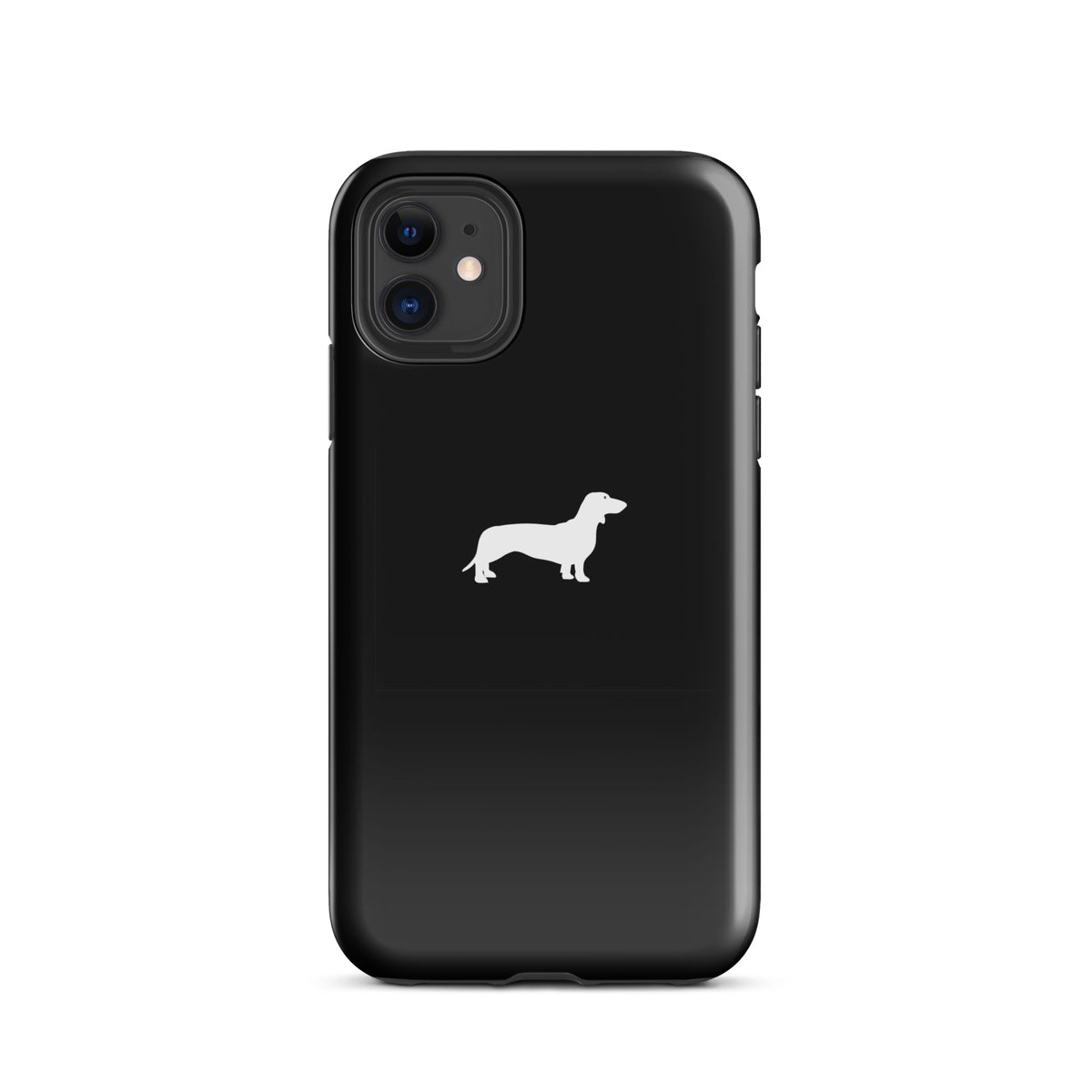 coque teckel iphone noir