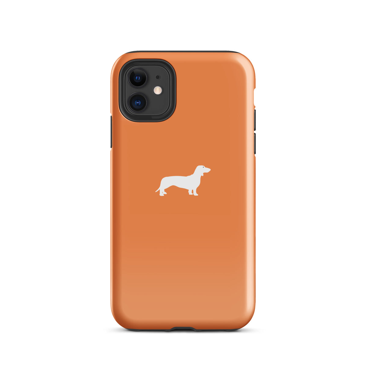 coque iphone teckel orange