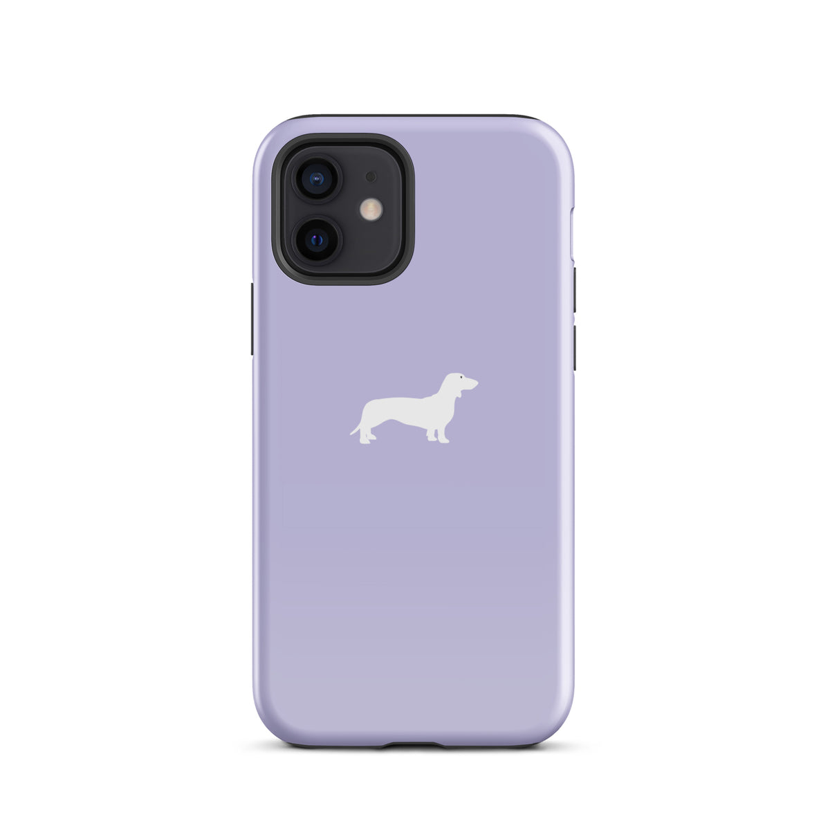 coque iphone teckel lila design