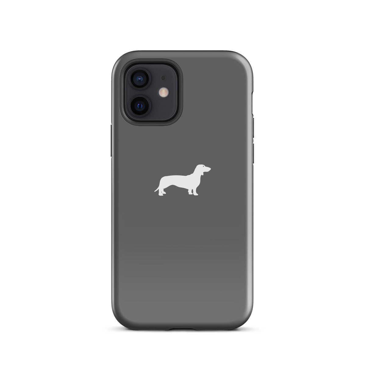 coque iphone teckel gris design