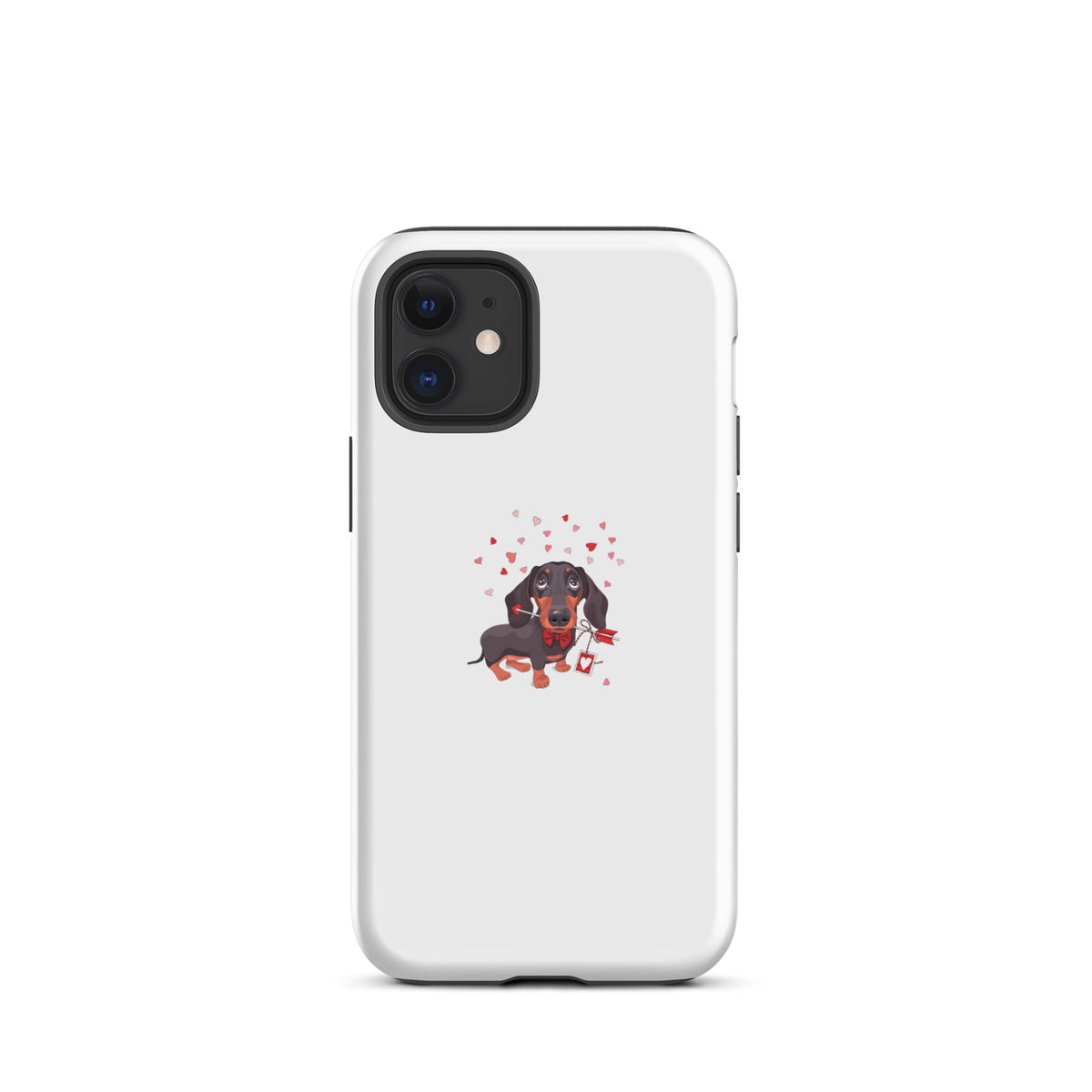 coque teckel fleche iphone