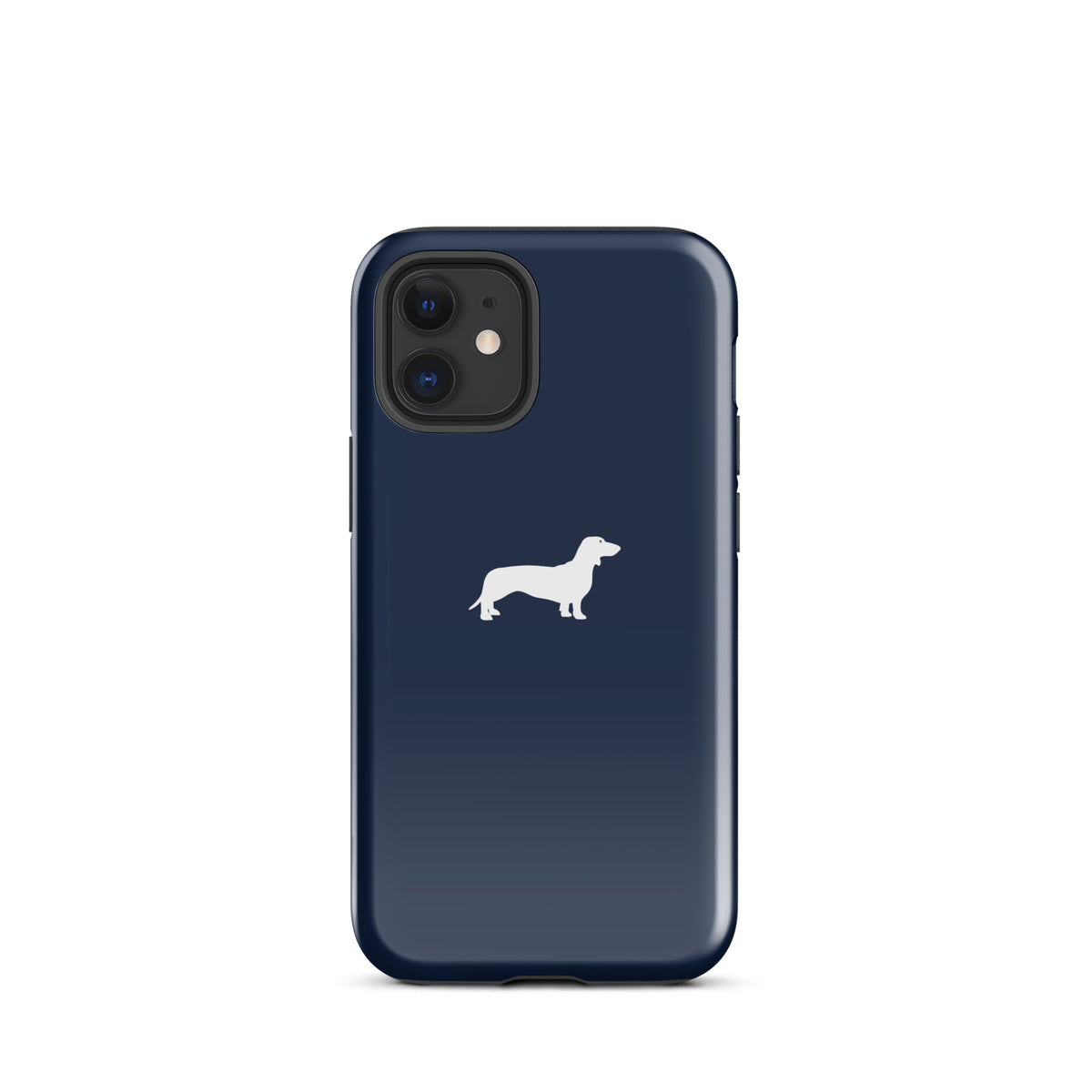 coque iphone teckel logo blanc