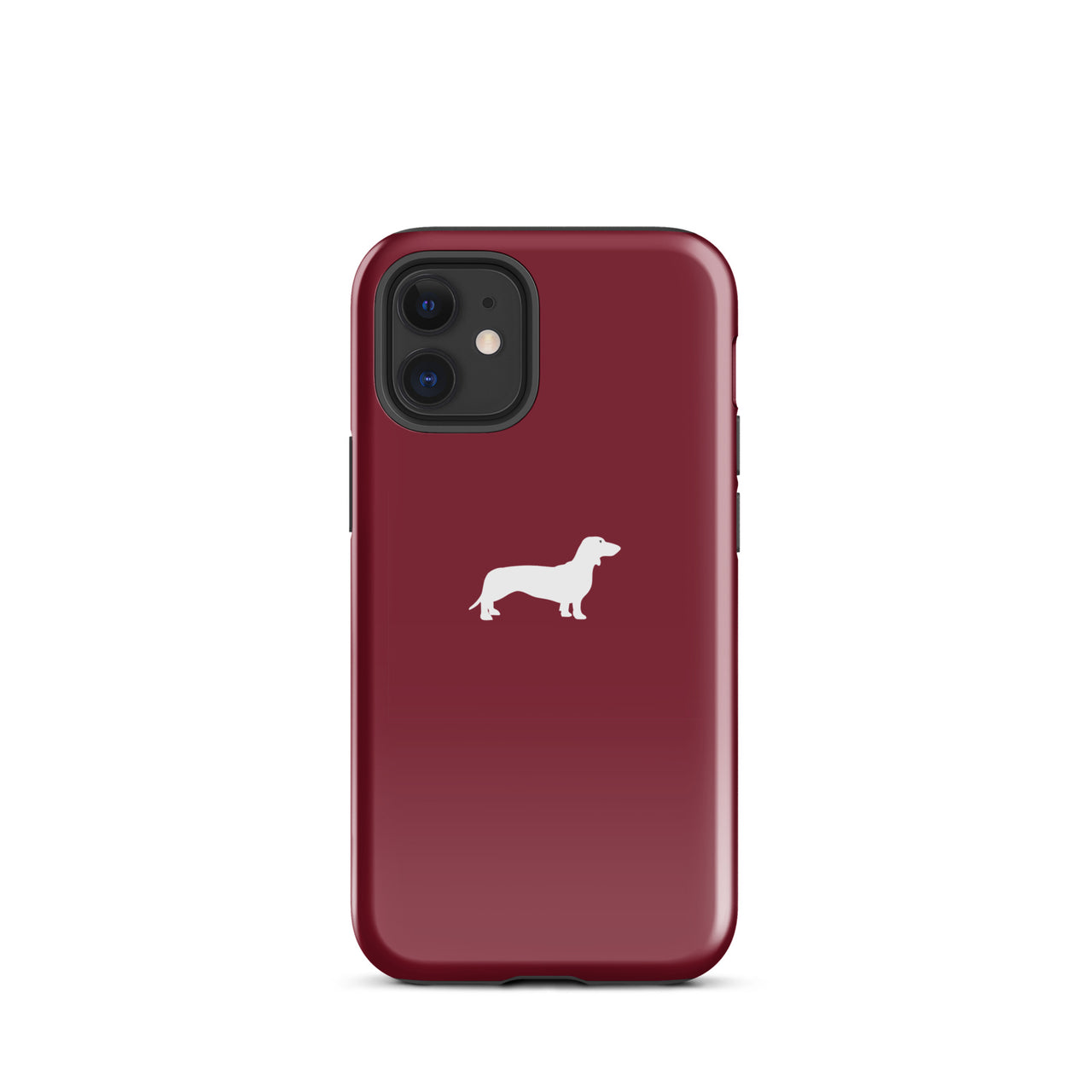 coque smartphone teckel bordeaux