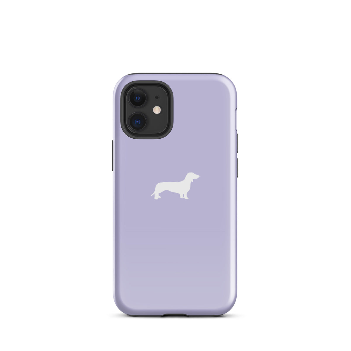 coque smartphone teckel lila