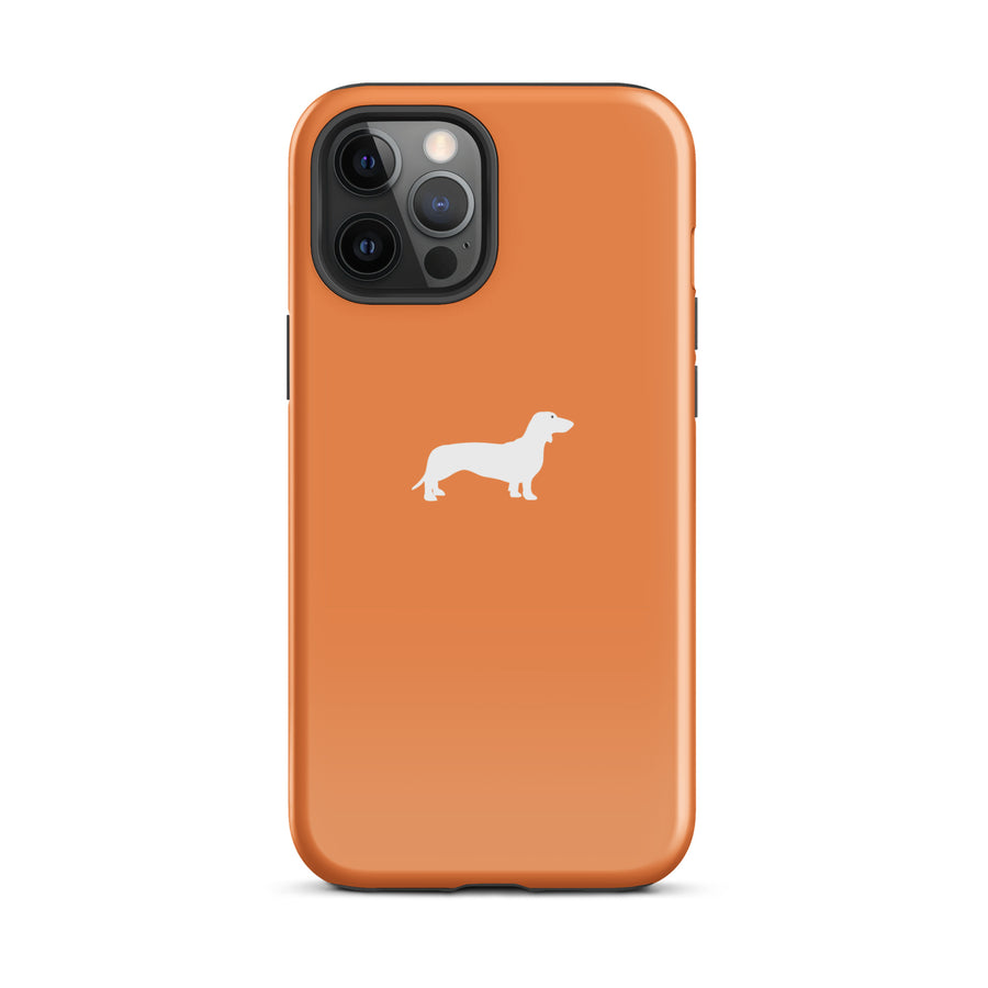 coque teckel orange iphone elegante
