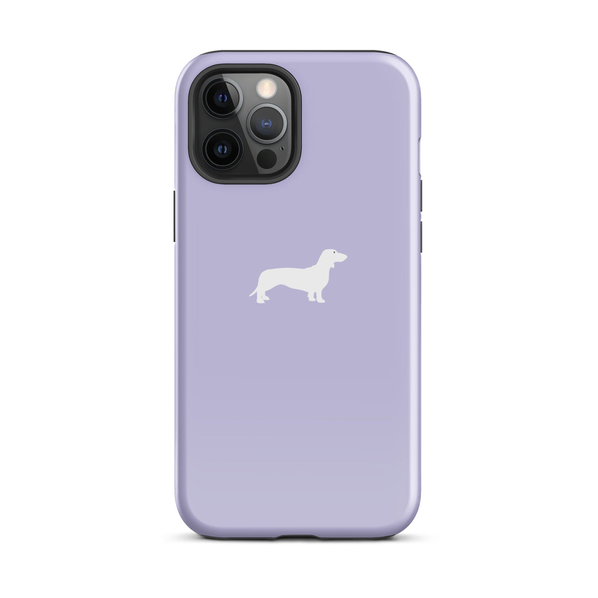 coque iphone teckel lila clair