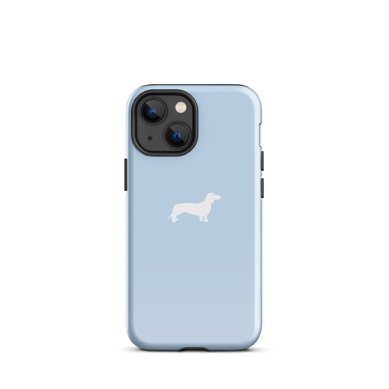 coque teckel bleu iphone elegante