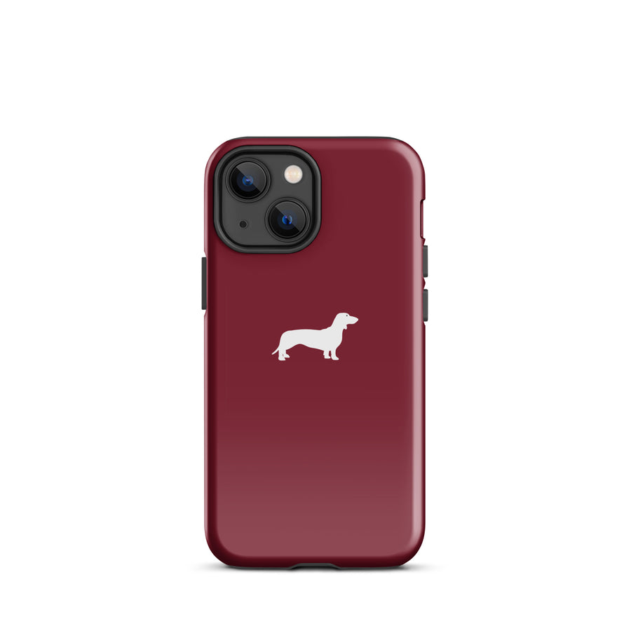 coque teckel bordeaux iphone chic