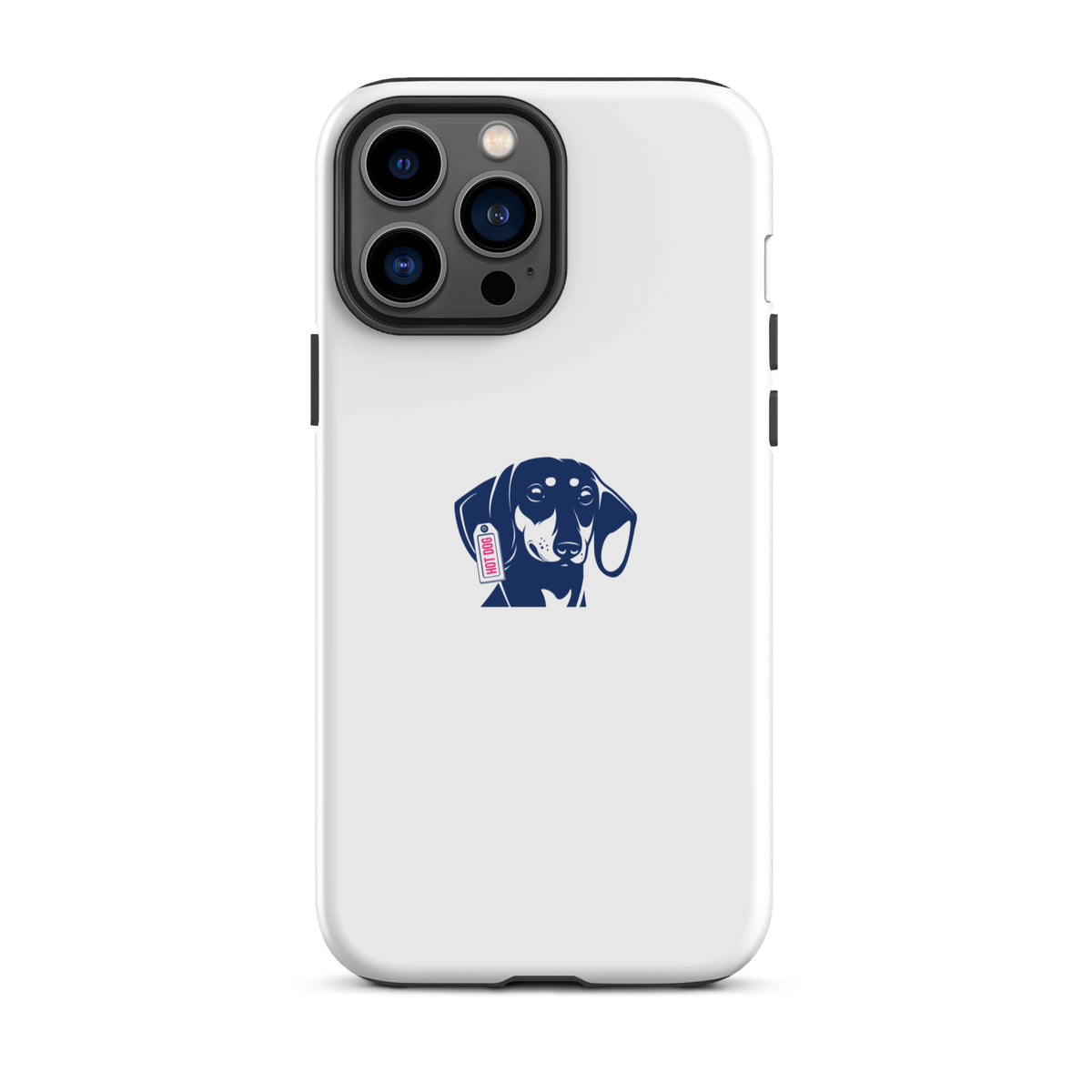 coque iphone teckel blanc