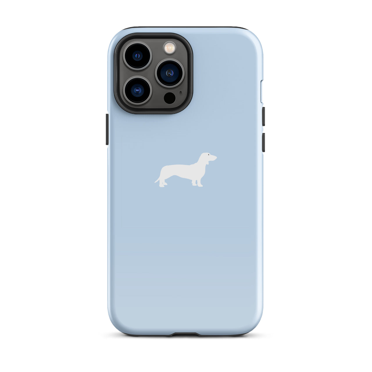 coque iphone teckel bleu premium